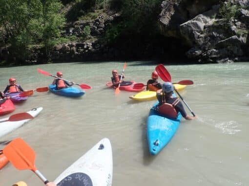 Realizado el curso de iniciación al Kayak de aguas bravas sección juvenil