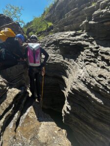 REALIZADA LA SALIDA DE LA SECCIÓN DE BARRANCOS. BARRANCO CORROSAL 4 de julio