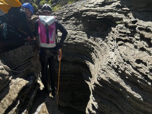 REALIZADA LA SALIDA DE LA SECCIÓN DE BARRANCOS. BARRANCO CORROSAL 4 de julio