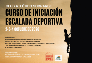 CURSO DE INICIACIÓN A LA ESCALADA DEPORTIVA.